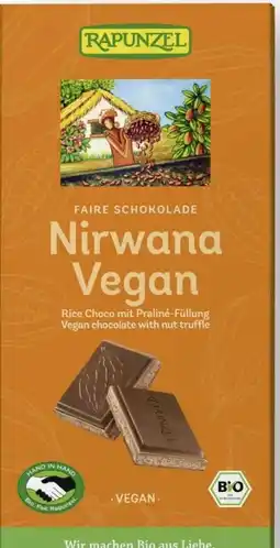 Scheck-in-Center Rapunzel Bio Nirwana vegane Schokolade Angebot