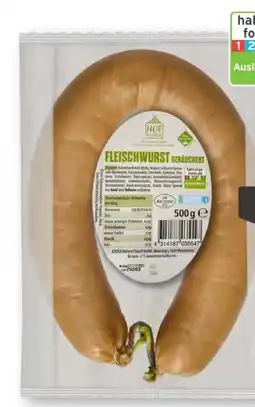 Scheck-in-Center Hofglück Fleischwurst Geräuchert Angebot