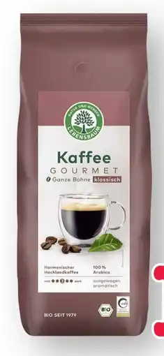Scheck-in-Center Lebensbaum Bio Gourmet Kaffee Angebot