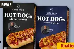 REWE Frank Rosin Hot Dogs Currywurst tiefgefroren Angebot