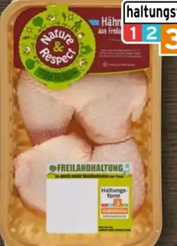 REWE Nature & Respect Frische Freiland Hähnchen-Schenkel Angebot