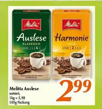 inkoop Melitta Auslese Angebot