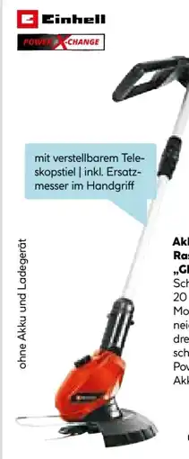 Hellweg Einhell Akku-Rasentrimmer GE-CT 18 Li-Solo Angebot