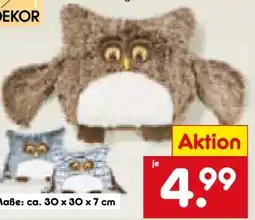 Netto Marken-Discount Dekor Eulenkissen Angebot