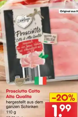 Netto Marken-Discount Lieblings Prosciutto Cotto Alta Qualita Angebot