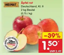 Netto Marken-Discount Heimat Äpfel Angebot