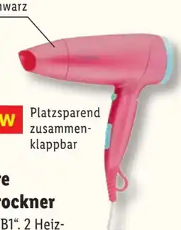 Lidl SilverCrest Personal Care Reise-Haartrockner SRHK 1600 B1 Angebot