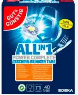 Edeka Gut & Günstig All-in-1 Tabs Power Aktiv Geschirr-Reiniger-Tabs Angebot