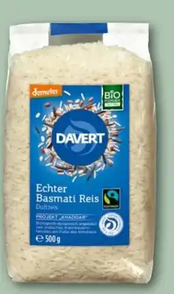 REWE Center Davert Bio-Echter Basmati Reis Angebot