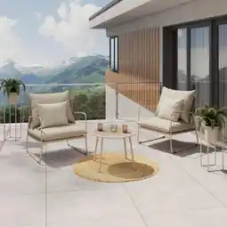 Mömax Balkonset Male Beige 3-teilig Angebot