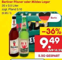 Netto Marken-Discount Berliner Pilsner Pils Angebot