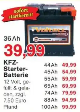 Jawoll KFZ- Starter- Batterie 36 Ah Angebot