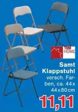 Jawoll TIM HOME Samt Klappstuhl Angebot