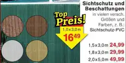 Jawoll Sichtschutz und Beschattungen Angebot