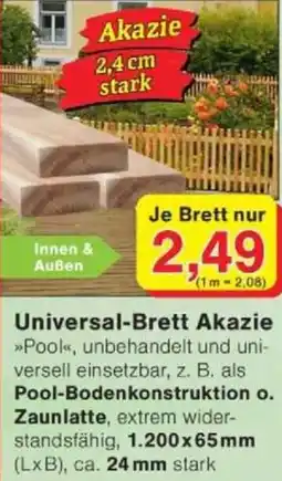 Jawoll Universal-Brett Akazie Pool-Bodenkonstruktion o. Zaunlatte Angebot