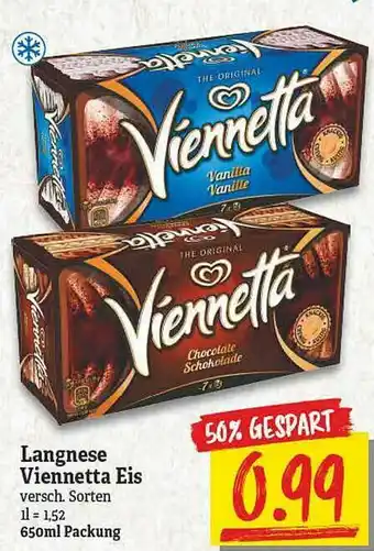 NP Discount Langnese Viennetta Eis Angebot