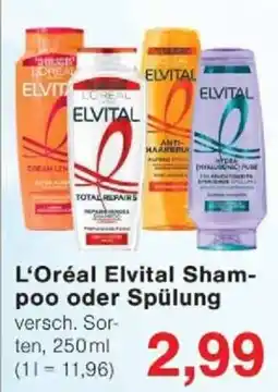 Jawoll L'Oréal Elvital Shampoo oder Spülung Angebot