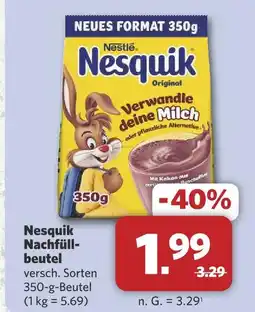 Combi Nestlé nesquik nachfüllbeutel Angebot