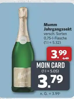 Combi Mumm jahrgangssekt Angebot