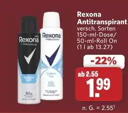 Combi Rexona antitranspirant Angebot