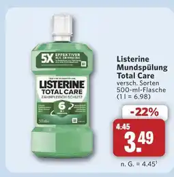 Combi Listerine mundspülung total care Angebot