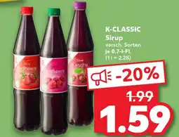 Kaufland K-classic sirup erdbeere Angebot