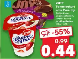 Kaufland Zott sahnejoghurt Angebot