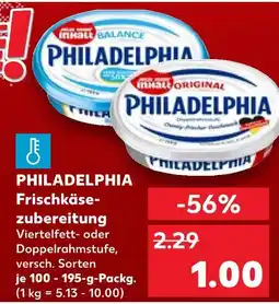 Kaufland Philadelphia frischkäsezubereitung Angebot