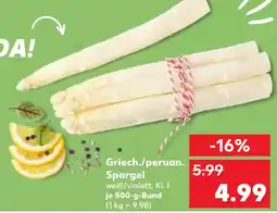 Kaufland Griech./peruan. spargel Angebot