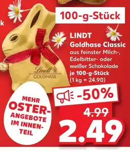 Kaufland Lindt goldhase classic milchschokolade Angebot