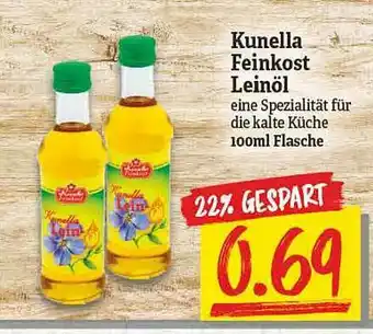 NP Discount Kunella Feinkost Leinöl Angebot