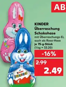 Kaufland Kinder überraschung schokohase Angebot