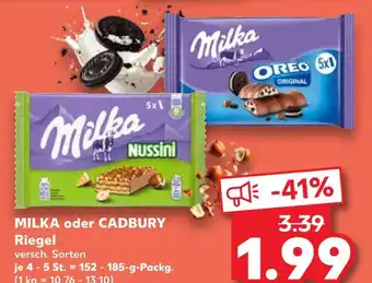Kaufland Milka riegel Angebot