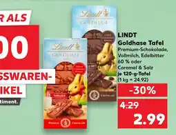 Kaufland Lindt goldhase tafel vollmilch Angebot