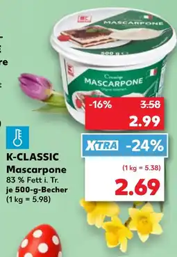 Kaufland K-classic mascarpone Angebot