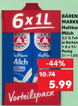 Kaufland Bären marke haltbare milch Angebot
