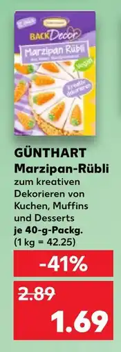 Kaufland Günthart marzipan-rübli Angebot