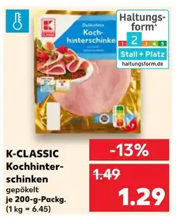 Kaufland K-classic kochhinterschinken Angebot
