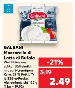 Kaufland Galbani mozzarella di latte di bufala Angebot