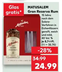 Kaufland Matusalem gran reserva rum Angebot