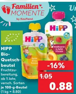 Kaufland Hipp bio-quetschbeutel Angebot