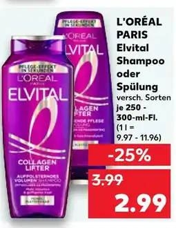 Kaufland L'oréal paris elvital shampoo Angebot