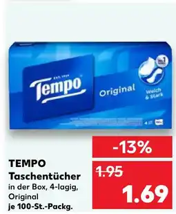 Kaufland Tempo taschentücher Angebot