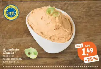 tegut Alpenhain obazda Angebot