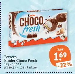 tegut Ferrero kinder choco fresh Angebot