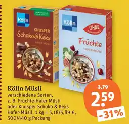 tegut Kölln früchte hafer-müsli Angebot