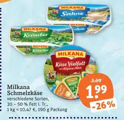tegut Milkana schmelzkäse kräuter Angebot