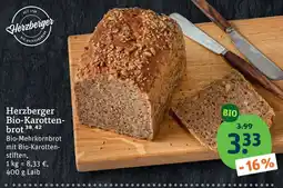 tegut Herzberger bio-karottenbrot Angebot