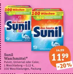 tegut Sunil waschmittel universal Angebot