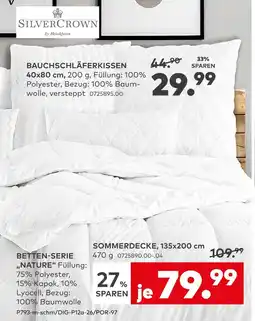 porta Silvercrown by brinkhaus bauchschläferkissen Angebot